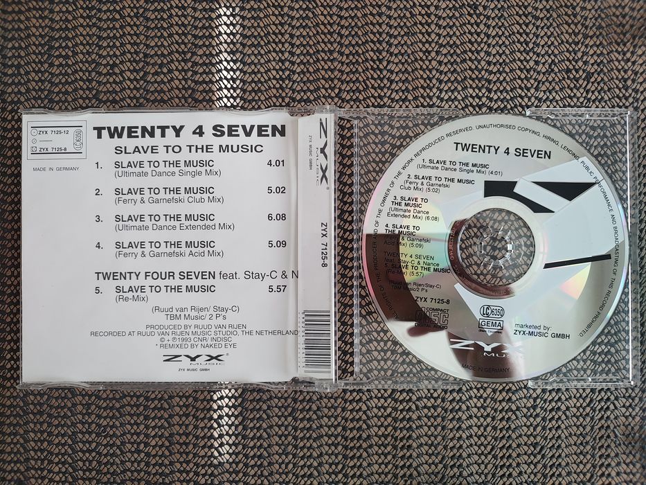 Album CD Twenty 4 Seven - Slave To The Music Bardzo Dobry Stan Okazja!