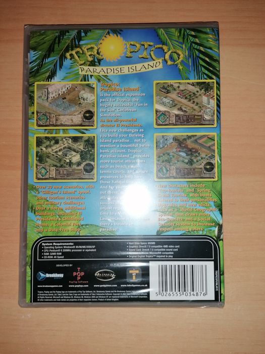 NOVO e SELADO - Jogo PC " Tropico Paradise Island "