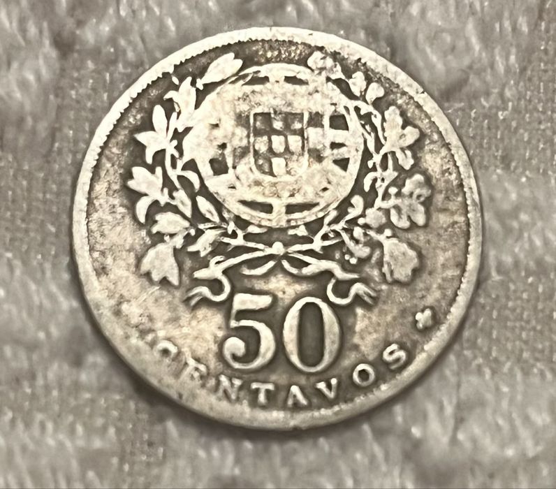 Moeda de 50 centavos - primeira republica