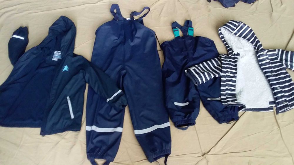 Костюм дощовик дитячий-непромокайк-фліс-Lupilu-110/116;хутро-M&S-86/92