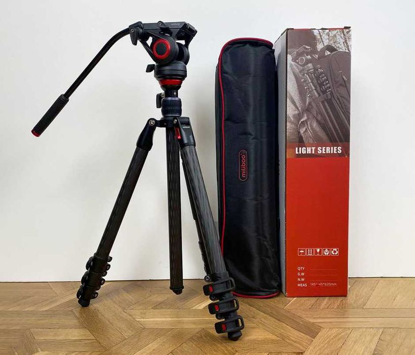 Карбоновий штатив Miliboo MTT501CF Kit Mонопод Гарантія! 170 см-60 см Quick Lock Легкий Мііцний Зручний