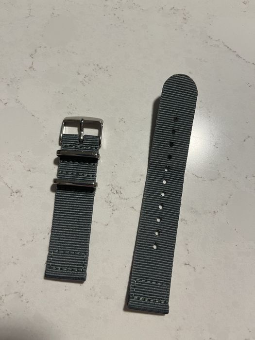Pasek nylonowy do zegarka NATO 20mm szary