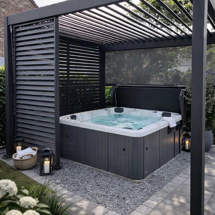 Wanna spa + pergola gratis