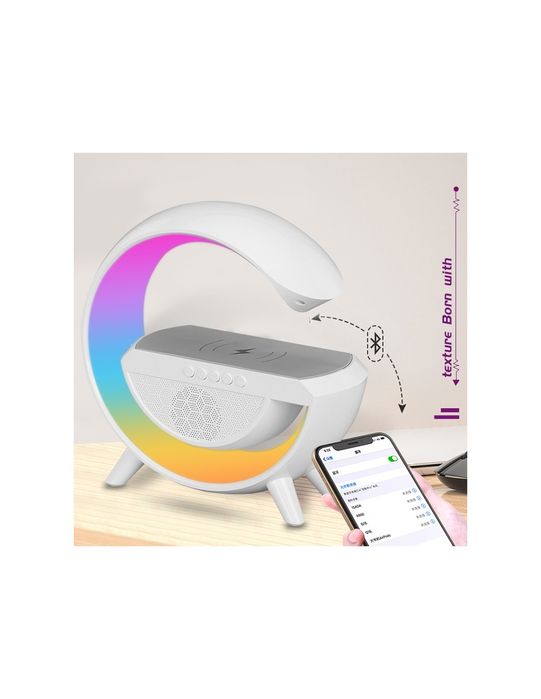 Candeeiro LED com Carregamento Wireless e Coluna Bluetooth BT-2301