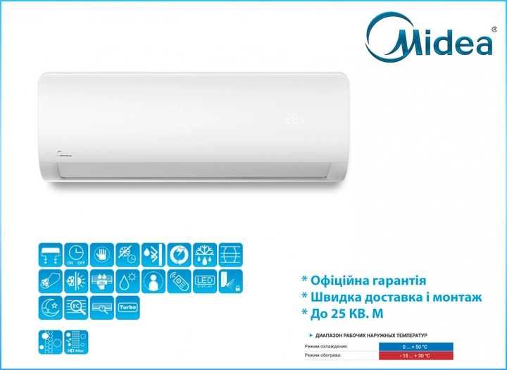 Кондиционеры MIDEA 2025 Серия AG Wi-Fi Inverter Toshiba R32 Установка!