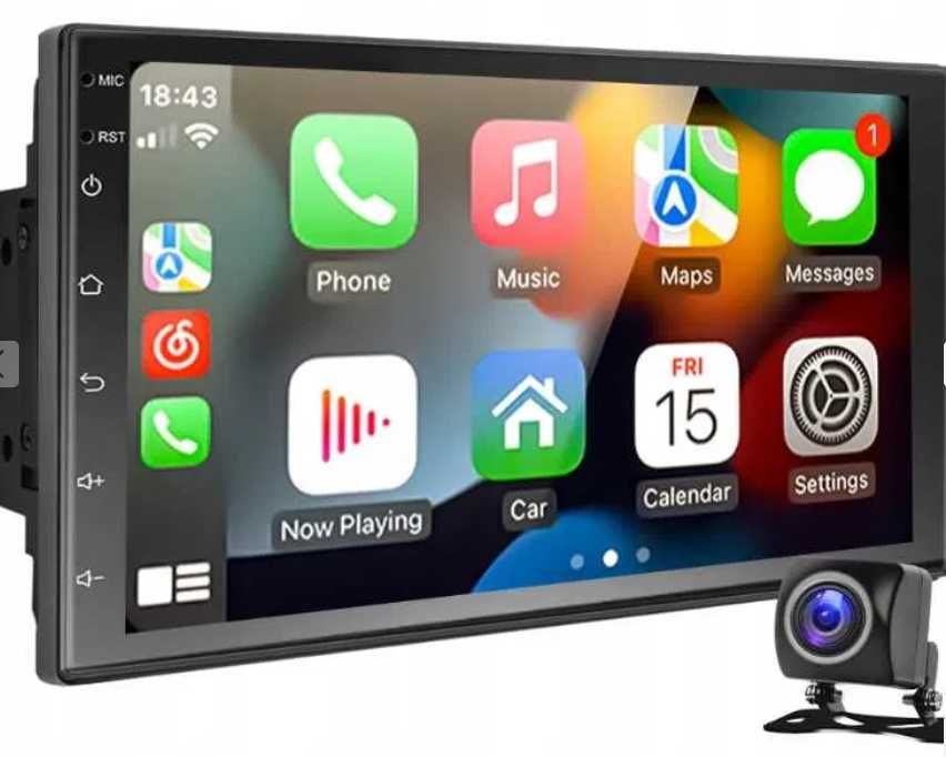 ANDROID 15- 8 GB RAM CARPLAY Android auto Nawigacja USB wifi RDS 2 DIN 7"