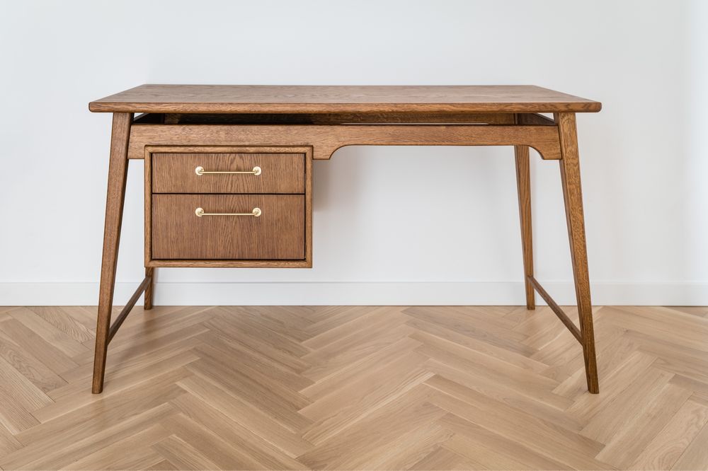 Biurko duńskie drewniane  vintage mid century design