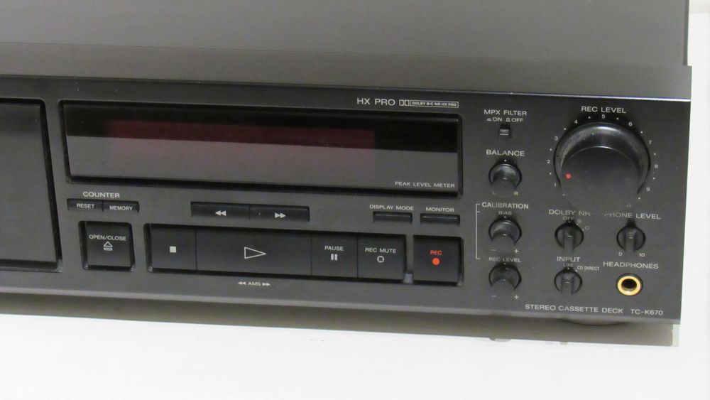 Deck cassetes Sony TC-K670 3 cabeças hi fi áudio