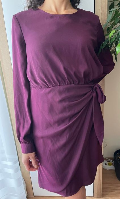 Sukienka bordowa Mohito 34