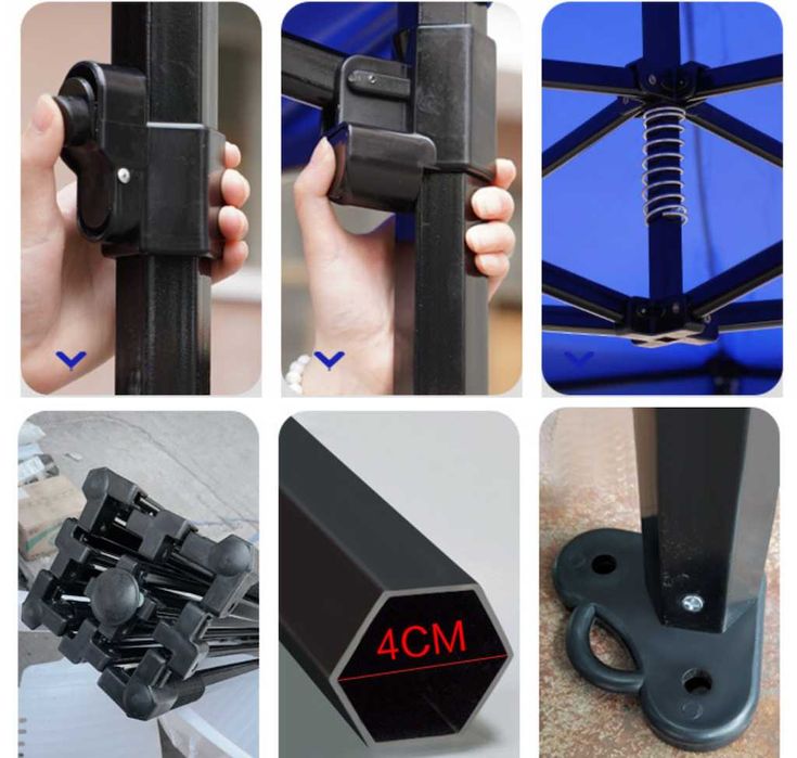 Вуличні намети та павільйони для фестивалів і свят 3х6м PRO MAX Бежеви