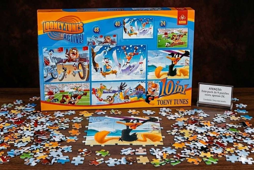9 Puzzle -só 2 € – ótimo estado- Como Novo