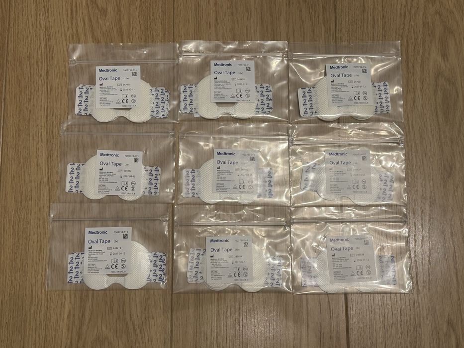 Plastry Oval Tape do sensorów Medtronic