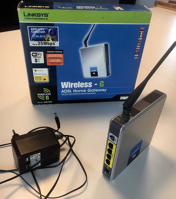 Router Linksys WAG200G-EU ADSL bezprzewodowy w idealnym stanie