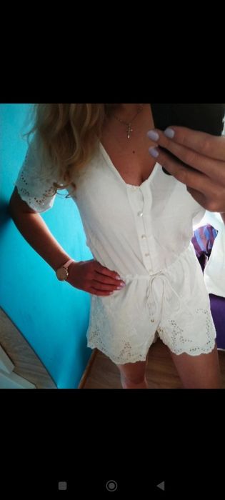 Kombinezon biały Vero moda