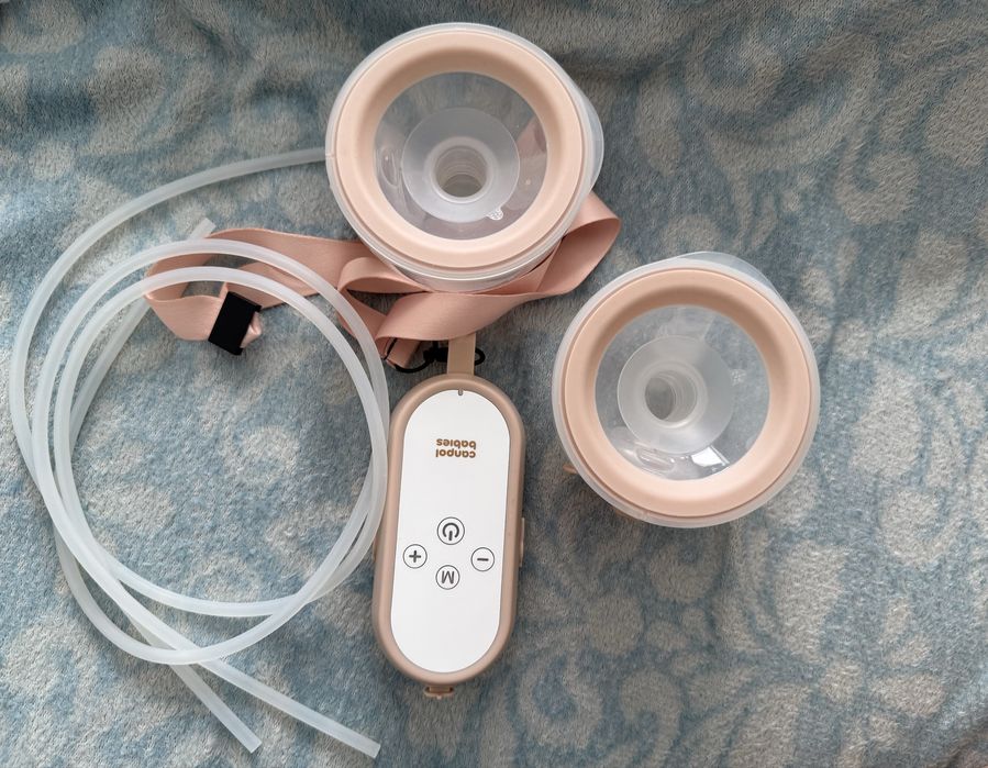 Молоковідсмоктувач подвійний електричний Canpol Babies MilkShell Double Wearable In-Bra