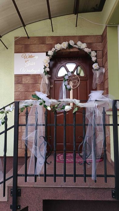 Tablica WITAMY GOŚCI WESELNYCH - złoty, lustrzany napis