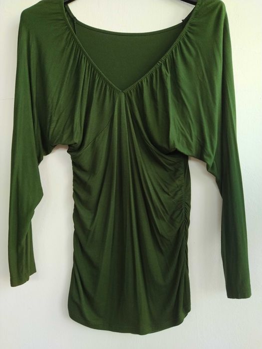 Camisola / Top verde com decote - Tamanho M / L