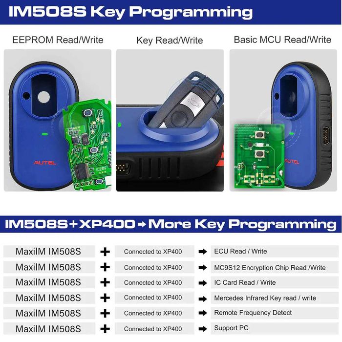 Autel IM508S Máquina OBD Programação IMMO Chaves + Diagnóstico (NOVO)