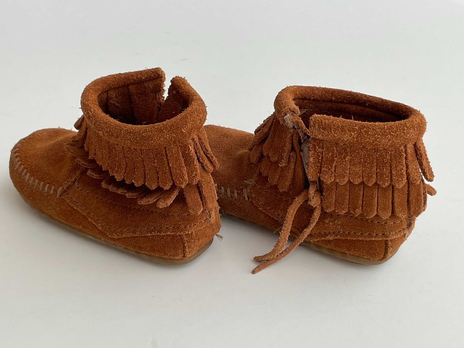 Botki Minnetonka zamszowe 14 cm stan idealny