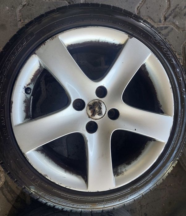 JANTES PEUGEOT R17 COM PNEUS 225/45 FURAÇÃO 4X108