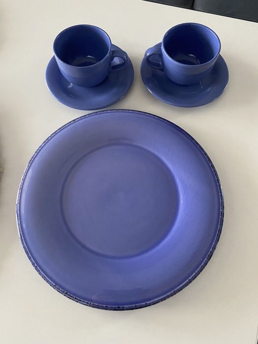 Zestaw kawowo deserowy porcelana