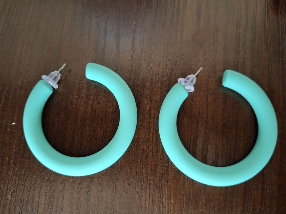 kolczyki koła miętowe