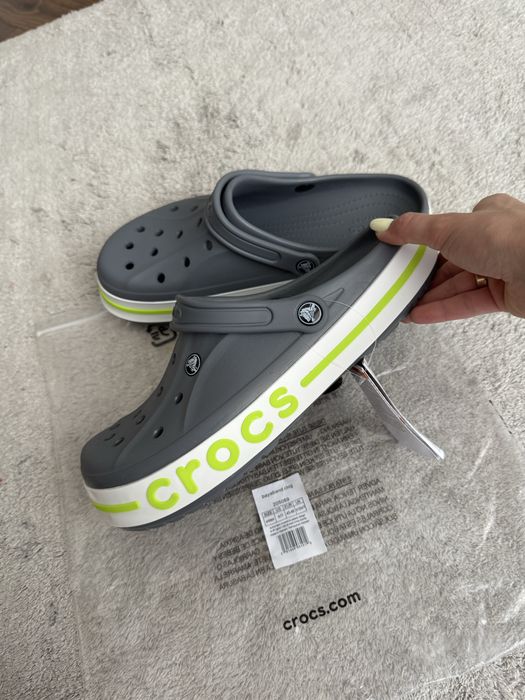 Сабо Crocs Bayaband M11 29,0 см сірі крокси чоловічі шльопанці 45 р