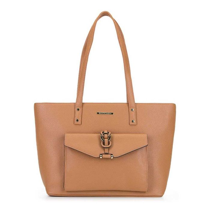 WITTCHEN Torebka shopperka z pierścieniami beżowa