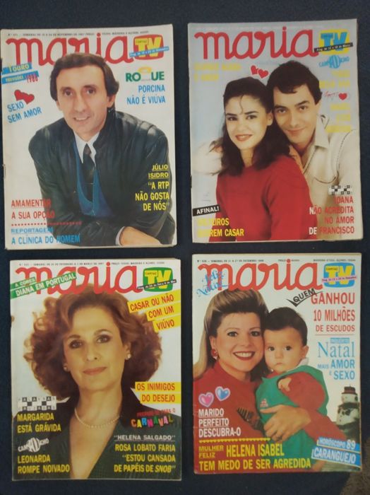 Revistas MARIA ( 32 ) anos 80 e 90 - antigas