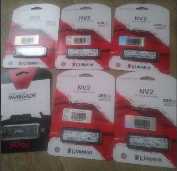 SSD-накопитель M.2 250GB Kingston NV2 (SNV2S/250G) есть 5шт