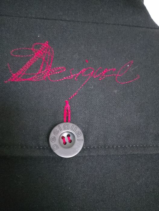 Płaszczyk DESIGUAL, kolorowy, wzorzysty płaszcz, jesienno - wiosenny