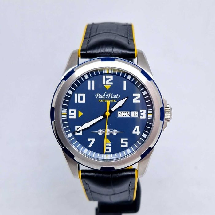 Paul Picot Pilot 42mm Blue Black P2053.SGN.9111.3314-B