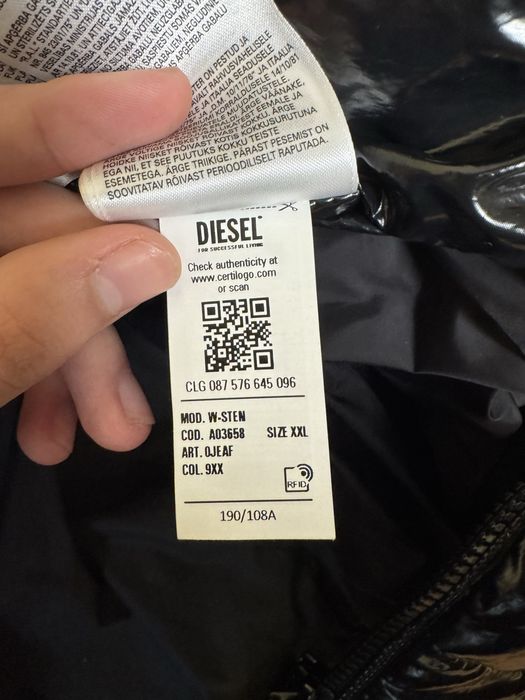 Пуховик унисекс Diesel