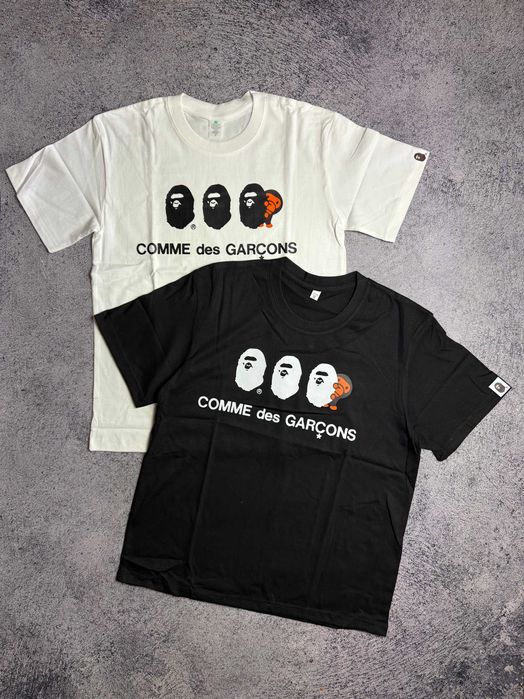 ‼️РОЗПРОДАЖ‼️ Футболка Bape X Comme des garcons CDG