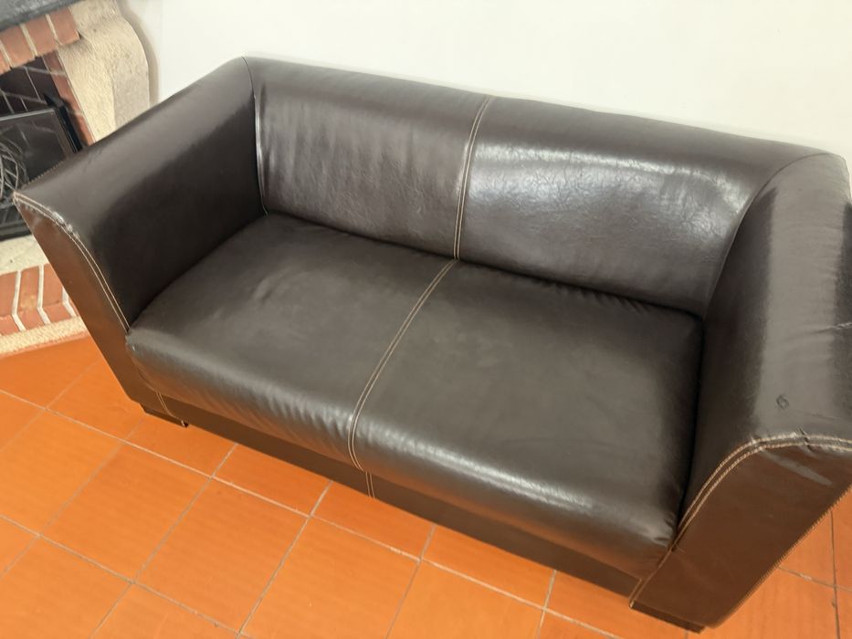 Sofa 2 lugares castanho