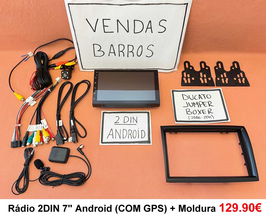 Rádio 2DIN FIAT Ducato • Peugeot Boxer • Citroen Jumper • Android GPS