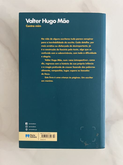 Livro Contra mim de Valter Hugo Mãe