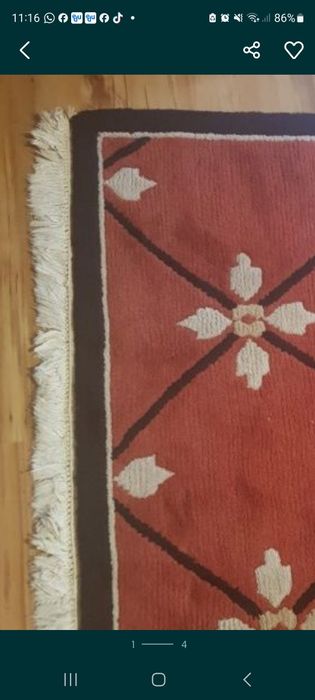 Dywan wełniany  gruby  3×2