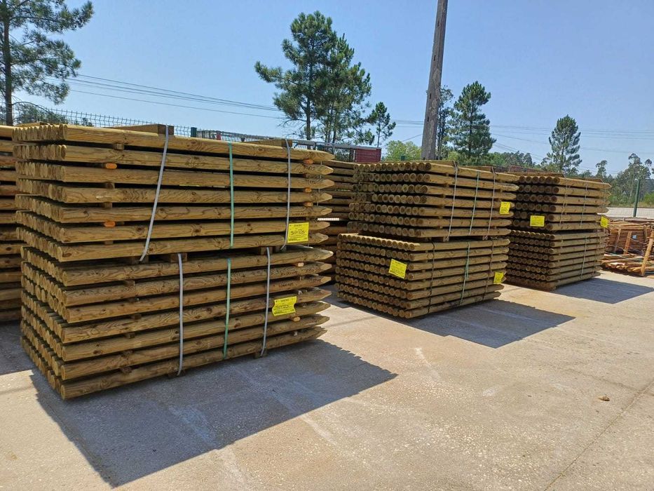 Postes Madeira Tratados Torneados
