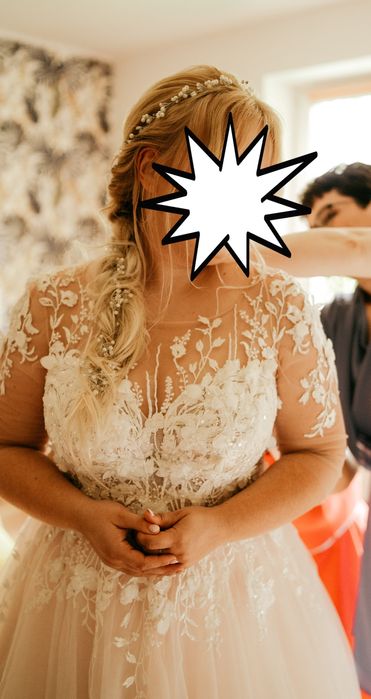 Suknia ślubna 42/44 - 158 cm wzrostu