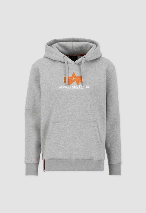 ALPHA INDUSTRIES bluza z kapturem szara RUBBER 178312RB M