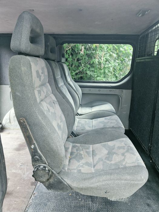 Fotele Tylne Bus Opel Vivaro