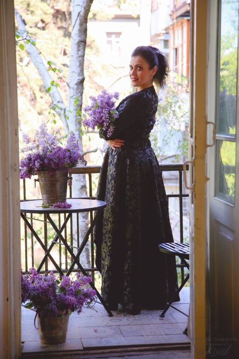 Вечернее в пол выпускное платье костюм для фотосессии