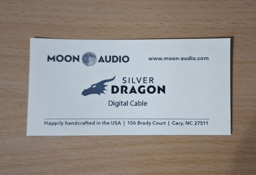 Moon Audio Silver Dragon USB-C cable for mobile