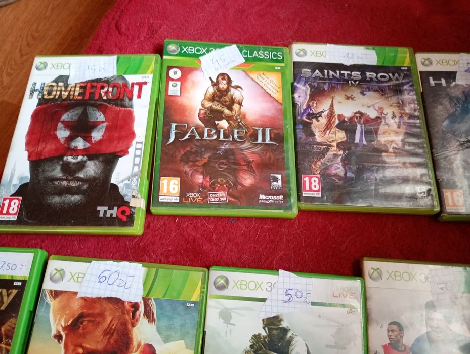 Gry Xbox 360 różne cena za komplet