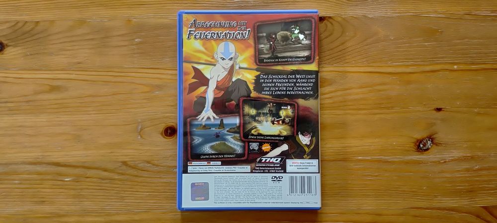 Avatar, The Legend Of Aang, Into The Inferno, PlayStation 2