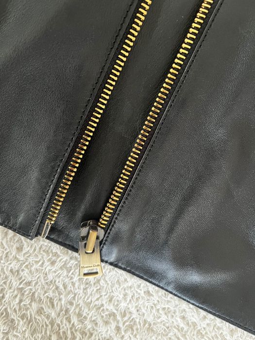 Шкіряна куртка massimodutti