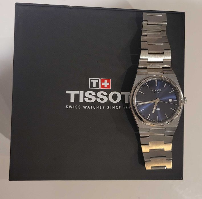 Tissot PRX Quartz 40 mm Granatowa Tarcza (Swiss Made) – Nowy z Metką | Komplet