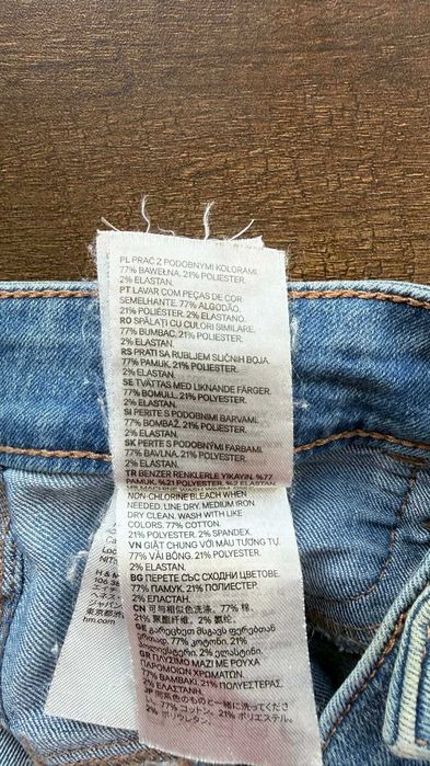 Spodnie Jeansowe H&M Skinny Regular Waist L/40