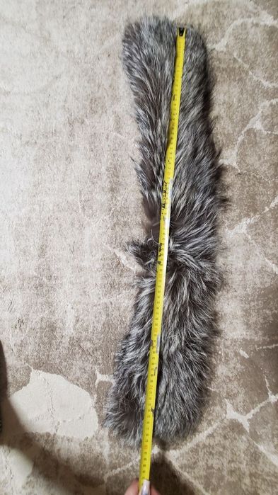 Натуральный готовый воротник из енота песка чернобурка